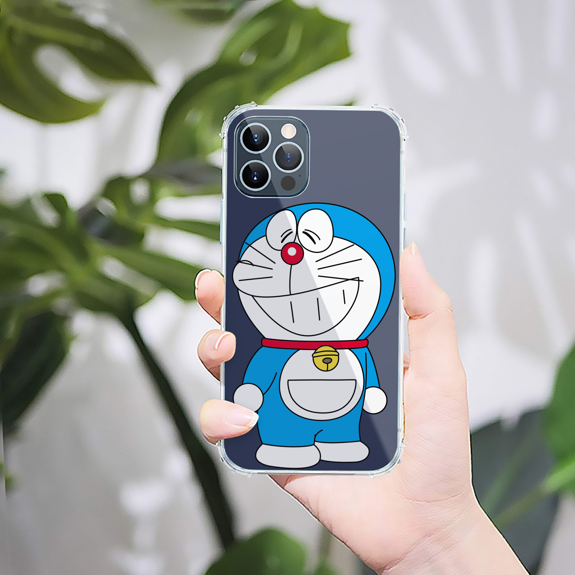 （画像用） ドラえもん Doraemon 【iPhone 12シリーズ対応】透明スマホケース（クリアソフトケース）